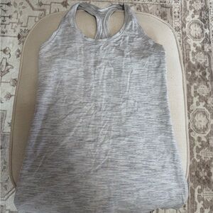 lululemon athletica Light Heather Gray Racerback Tank